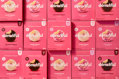 Donutful branding graphic design logo packaging design