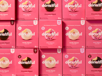 Donutful branding graphic design logo packaging design