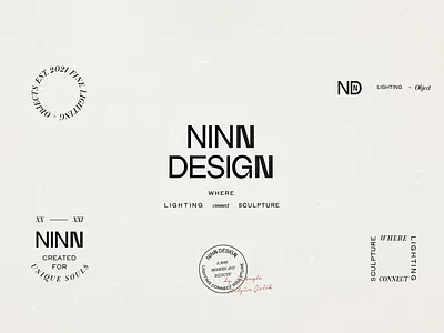 Ninn Design Graphic Style design graphic design graphic style layout lighting lighting logo logo logotype typography vector