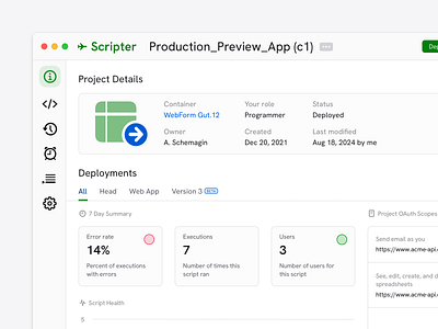 Detailed View of Application Interface apple b2b dashboard design system enterprise google gui interface lockups macos script type typography ui ux