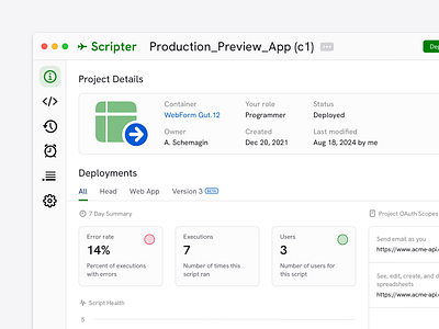 Detailed View of Application Interface apple b2b dashboard design system enterprise google gui interface lockups macos script type typography ui ux