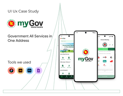 MyGov BD Website Case Study and Design Mobile App app bd branding casestudy design figma mobile app mobileui mygov mygov.bd product redesign ui ui design userexperience ux ux design webdesign