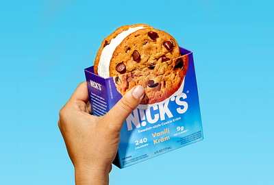 Nick's Cookie Kräms art direction design packaging