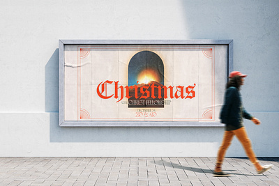 Christmas with Christ Fellowship 2024 christmas church design print