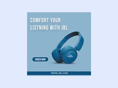 Headphone Post Design ||Social Media Post Design ad creative ad creative design branding creative design facebook post design graphic design headphone post design instagram post design jbl jbl headphones poster design social media design