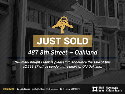 Real Estate 'Just Sold' Email Graphic email graphic just sold real estate