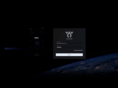 Login Page animation credentials field figma glassmorphism log in login password product design prototype satellite username video background wireframe