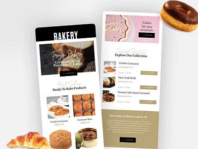 Bakery Newsletter digitaldesign dribbbleshots emaildesign emailmarketing emailnewsletter emailtemplate graphic design newsletter newsletterdesign newsletterui uiuxdesign uxdesign