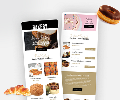 Bakery Newsletter digitaldesign dribbbleshots emaildesign emailmarketing emailnewsletter emailtemplate graphic design newsletter newsletterdesign newsletterui uiuxdesign uxdesign