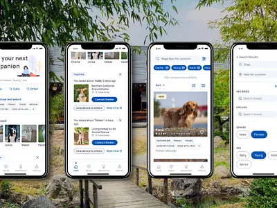 Pet Adoption Mobile App Design mobile app pet adoption responsive search filters ui ux