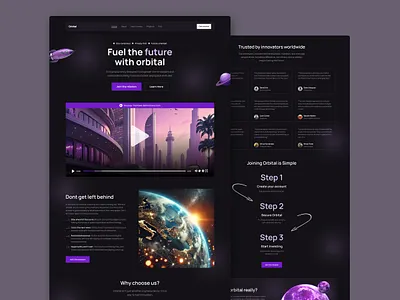 Landing Page : Cryptocurrency blockchain cryptocurrency finance fintech landing page ui design ux design web design