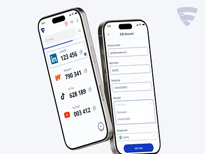 Desktop-mobile Responsive 2FA SaaS application 2fa mobile app product design responsive design ui ux