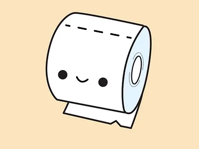 Toilet Paper Roll 3d animation graphic design icon logo motion graphics ui uiux