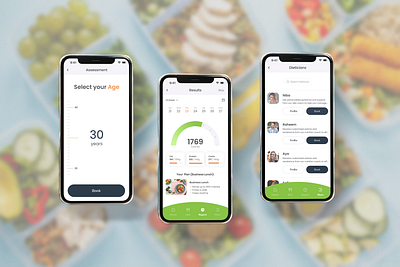 Nutrition & Diet App UI Design fitness ui