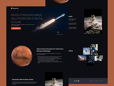 Exploring New Frontiers: Website Homepage Design animation app branding design graphic design illustration logo productdesign typography ui ux vector web