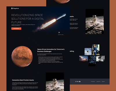 Exploring New Frontiers: Website Homepage Design animation app branding design graphic design illustration logo productdesign typography ui ux vector web