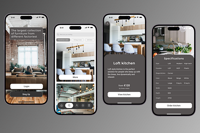 Furniture selection app app desing furniture mobile ui ux