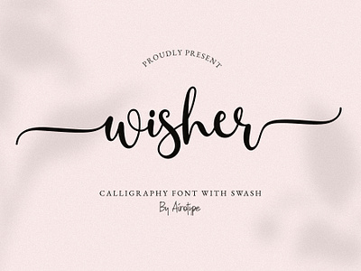 Wisher Font - Tail Swash Font Script beautiful font calligraphy calligraphy font cursive font font fonts girly font handwriting handwritten font lettering modern font pretty font script font signature font swash font tail font thin font typeface typography wedding font