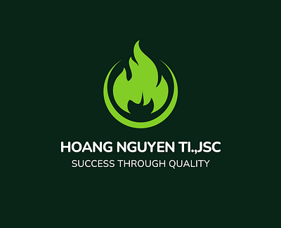 LOGO HOANG NGUYEN TI.,JSC & MEDIA PUBLICATION brand identity company logo minimalist logo modern logo