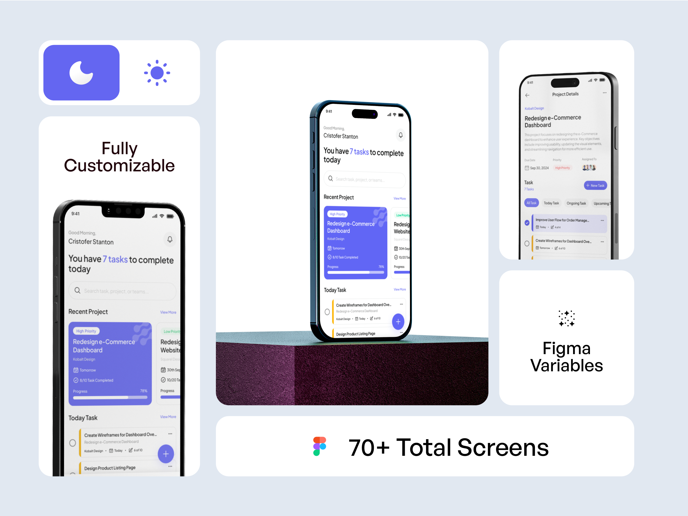 Taskhive - Task Manager Mobile App UI KIT by Ridwan Saputra for ...