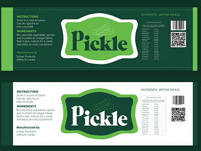 Pickle Label branding graphic design label label design logo packaging packaging design