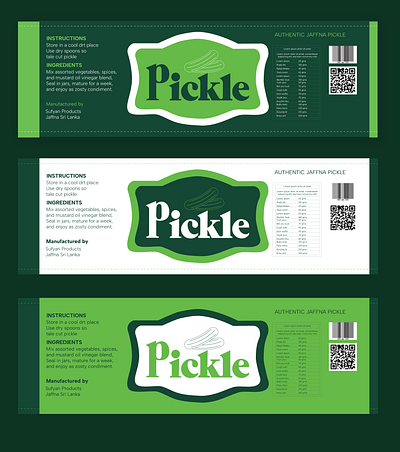 Pickle Label branding graphic design label label design logo packaging packaging design