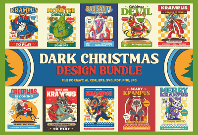 Dark Christmas Design Bundle for christmas