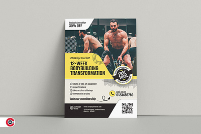 Gym and Bodybuilding Templates bodybuilding creative design fitness flyer graphic design gym healty inspiration social media sport trainer