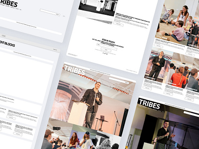 TRIBES Church Website design church ui ux website zara