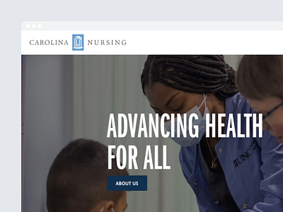 UNC School of Nursing Website Refresh ui unc university ux website