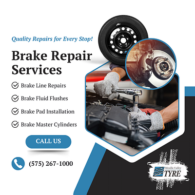 Brake Repair Services Flyer branding graphic design