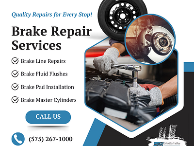 Brake Repair Services Flyer branding graphic design