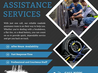 Roadside Assistance Flyer branding graphic design