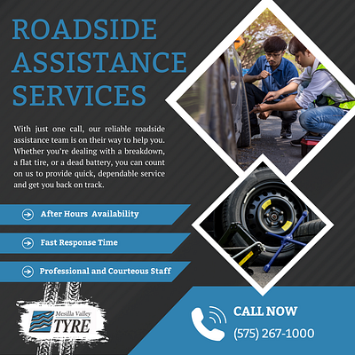 Roadside Assistance Flyer branding graphic design