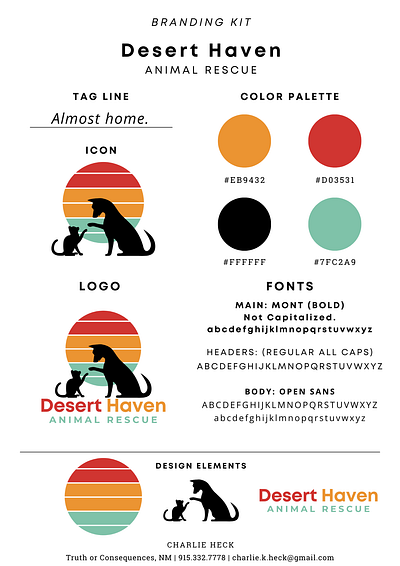 (Re)Branding Kit | Desert Haven Project branding graphic design logo