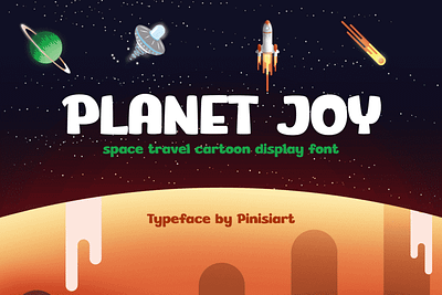 Planet Joy – A Fun and Vibrant Cartoon Font for All Your Design branding graphic design poster design