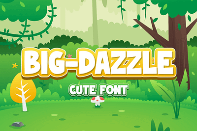 BIG DAZZLE – Funny Cute Font urban landscap