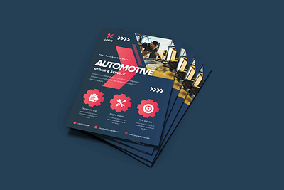 Automotive repair flyer design auto automotive automotive flyer brochure brochure design car repair car service cars flyer flyer design print design trend design vehicle