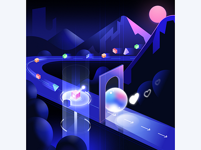 Illustration spotlight: Building pipelines with purpose 💾 data data mining data visualization design illustration refining stylized ux vector