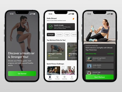 Health/Fitness App dailyui figma fitnessapp uxdesign