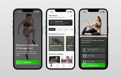 Health/Fitness App dailyui figma fitnessapp uxdesign