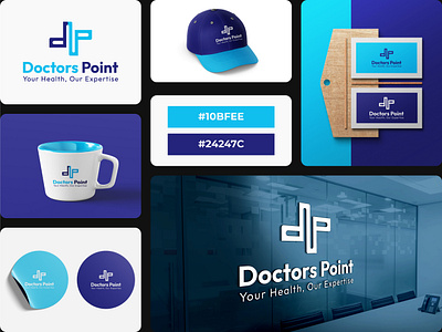 Doctors Point Medical Logo brandidentity branding brandlogo brandmark clinic doctor health healthcare hospital identity logo logodesigner logodesigns logofolio logomaker logos medical mentalhealth nutrition visualidentity