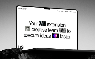 Brutalist - Agency Site agency branding brutalist creative design portfolio ui webflow website