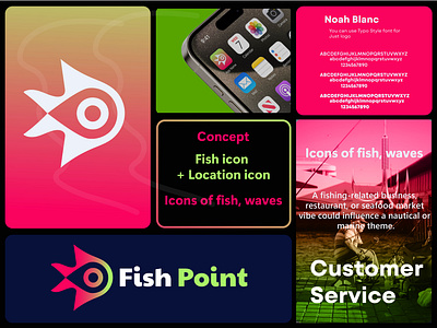 Fish Point logo design best logo branding business company logo colourful logo creative design fish logo fish point fish point logo concept graphic design logo concept logo icon logo mark minimalist modern logo simple vector visual identity