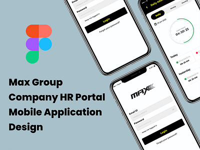 MAX HR Portal branding graphic design logo ui