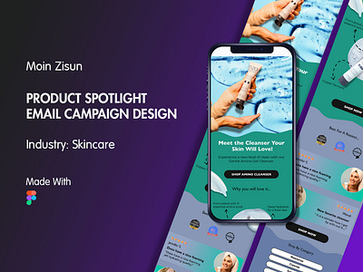 Product Spotlight Email Campaign Design branding design email campaign email campaign design email campaign figma email design email marketing figma email design graphic design klaviyo klaviyo email campaign