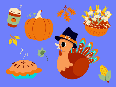 Thanksgiving- Lottie Animations 🦃 animation autumn branding celebration design design asset feast festive free asset graphic design gratitude iconscout illustration lottie lottie animation motion graphics thanksgiving vector