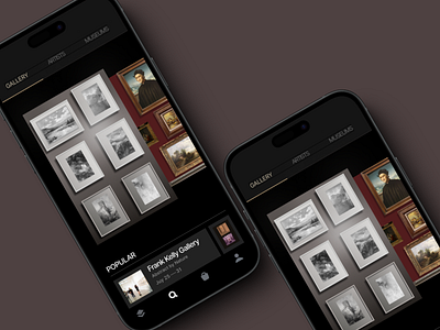 Elegant Gallery App Design – Showcasing Art in Style bookingapp designinspiration dribbledesign figmadesign ui