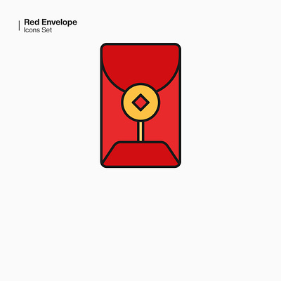 Red Envelope Icons design graphic design icon icon design traditional festival vector