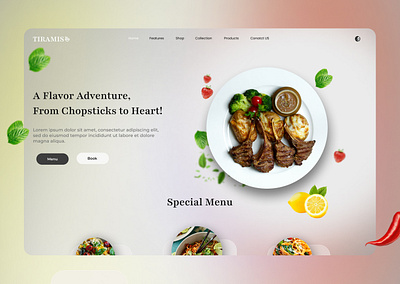 FOOD WEBSITE figma food uiux website